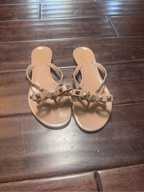 Valentino Shoes - Authentic Valentino Nude T-Strap Women's Sandals